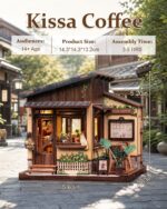 Cutebee Kissa Coffee DIY Book Nook Kit with LED