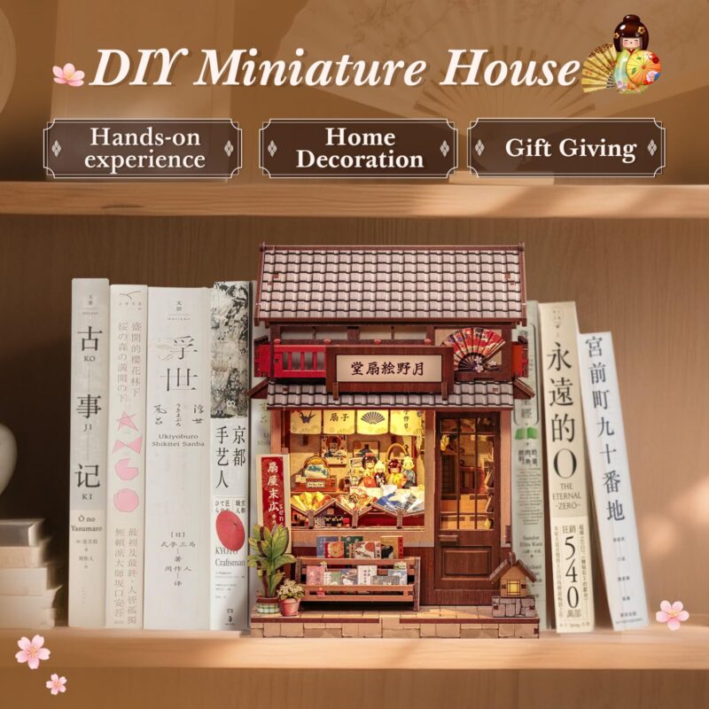 Cutebee Japanese Fan Shop DIY Book Nook Kit