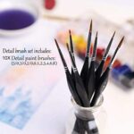 Golden Maple Detail Paint Brush Set (10-Piece)