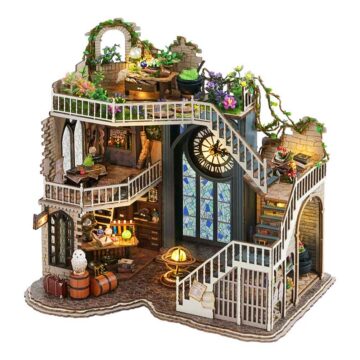 Cutebee Magic House DIY Miniature House Kit with LED