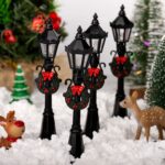 Miniature LED Street Lamp Models (4-Pack)