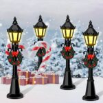 Miniature LED Street Lamp Models (4-Pack)
