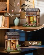 Cutebee Japanese Tea House DIY Book Nook Kit with LED