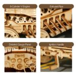 Rokr Grand Prix Car 3D Wooden Puzzle — view 3