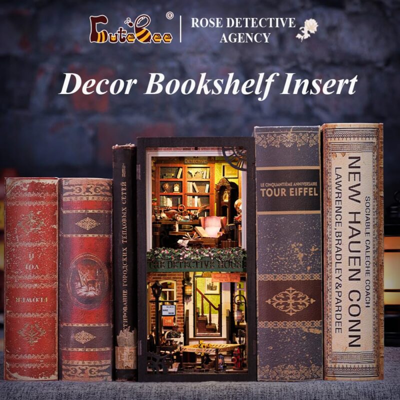 Cutebee Rose Detective Agency DIY Book Nook Kit