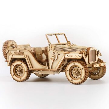 Rokr Army Field Car 3D Wooden Puzzle