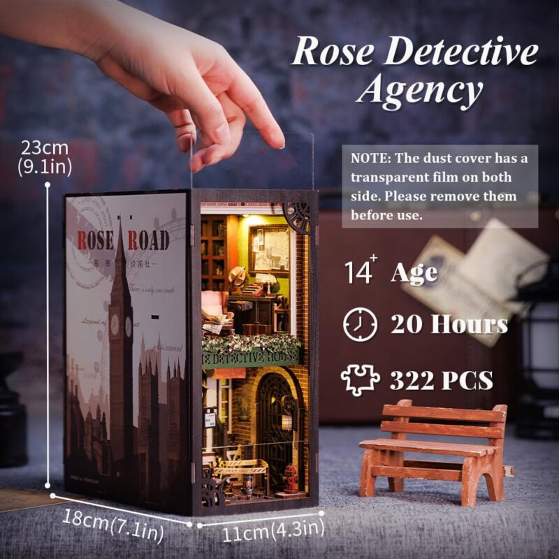 Cutebee Rose Detective Agency DIY Book Nook Kit