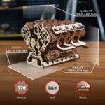Ugears V8 Engine 3D Wooden Puzzle — view 2