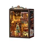 Nextips Musical Christmas Shop DIY Book Nook Kit with LED