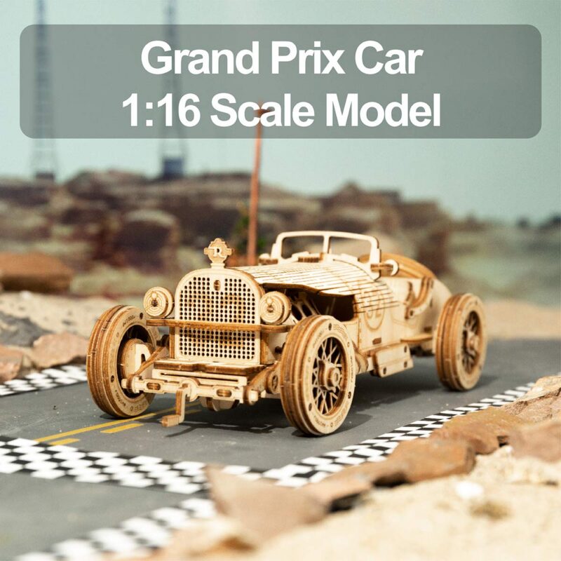 Rokr Grand Prix Car 3D Wooden Puzzle — view 2