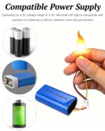 Luantuo Flickering Flame Effect Mini LED Lights (6-Pack)