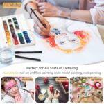 Pandafly Detail Paint Brush Set (15-Piece)