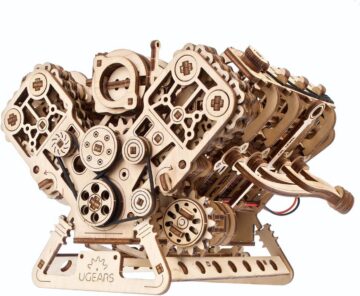 Ugears V8 Engine 3D Wooden Puzzle