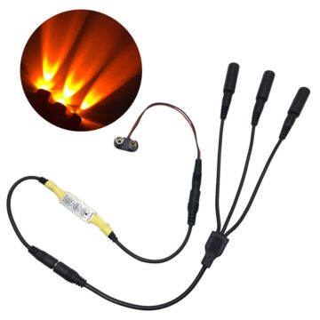 Prop and Scenery Lights Flickering Flame LED Kit (Orange)