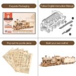 Rokr Prime Steam Express 3D Wooden Train Puzzle — view 4