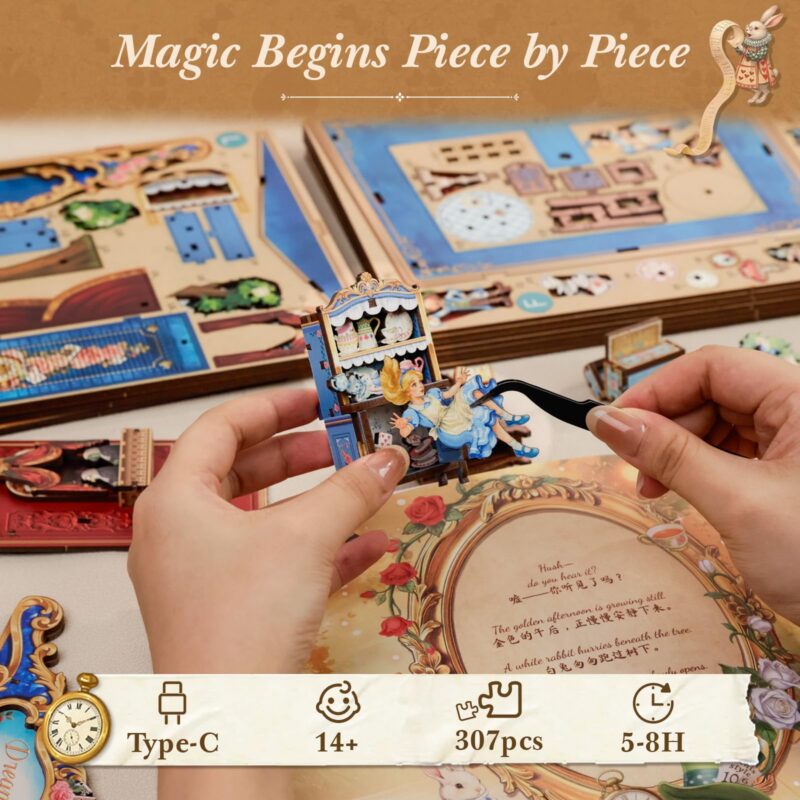 Cutebee Dream Parade Theatre 3D Wooden Puzzle with LED
