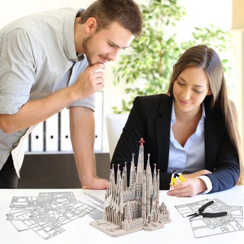 Piececool La Sagrada Familia 3D Metal Model Kit (450 Pcs)