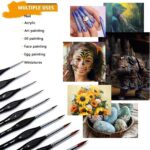 Golden Maple Detail Paint Brush Set (10-Piece)