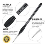 Pandafly Detail Paint Brush Set (15-Piece)