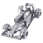 Piececool Silver Formula Car 3D Metal Model Kit (69 Pcs)
