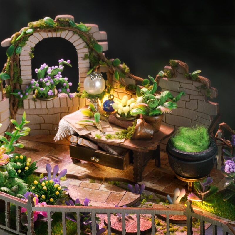 Cutebee Magic House DIY Miniature House Kit with LED