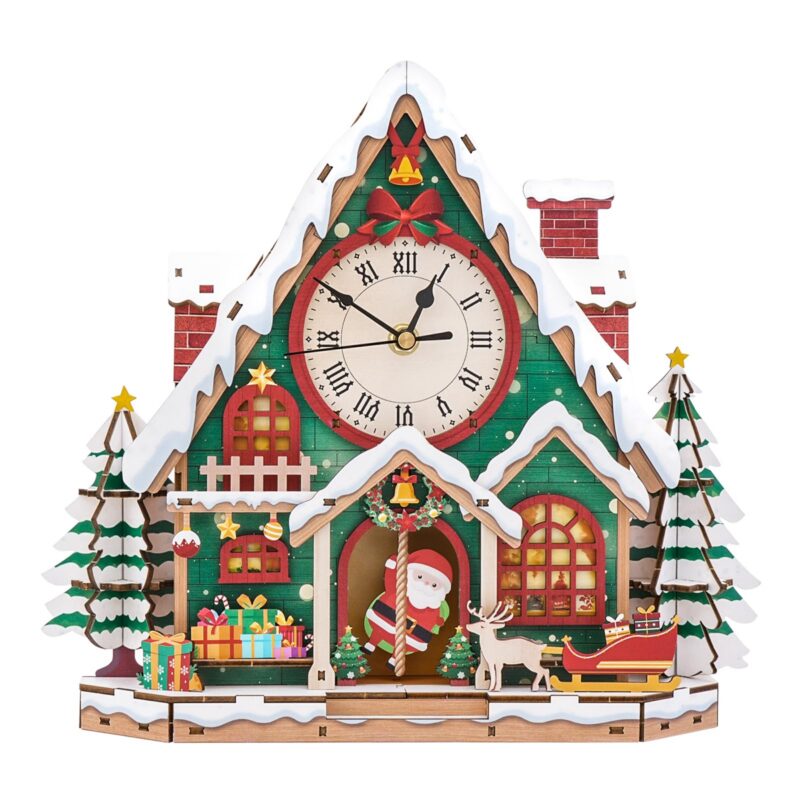 Cutywood Christmas Clock 3D Wooden Puzzle Cutywood Christmas Clock 3D Wooden Puzzle