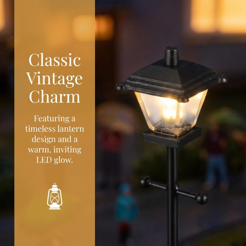 Abaodam 1:12 Miniature Lamp Post, Battery LED