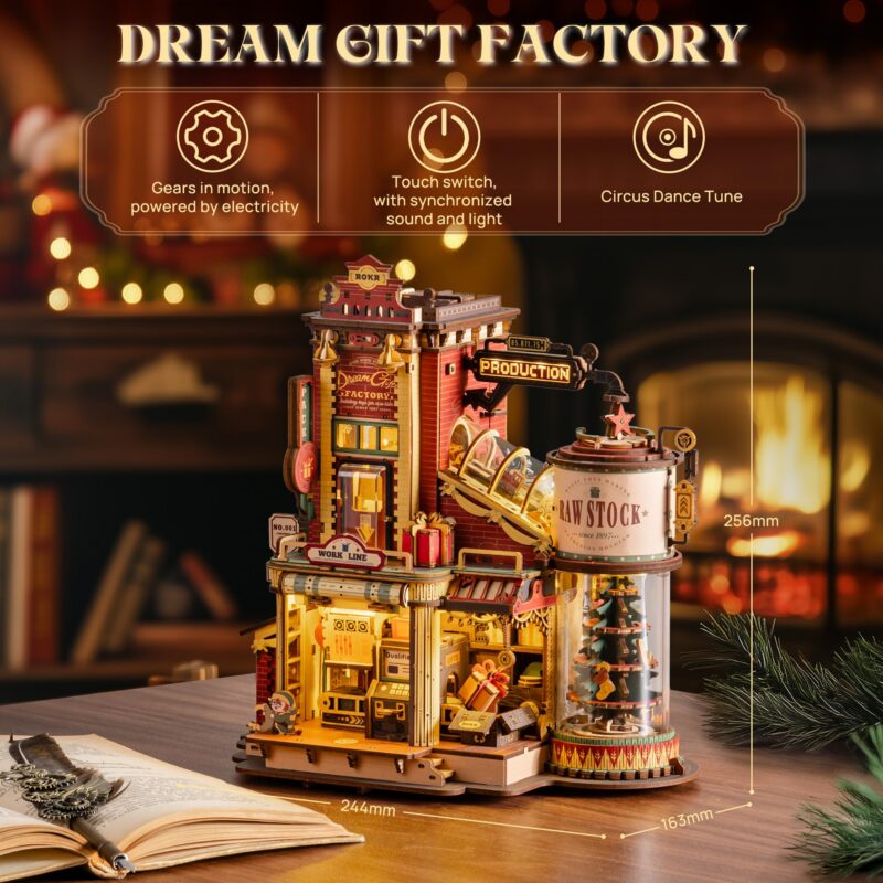 Rokr Dream Gift Factory DIY Miniature House Kit