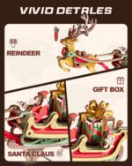 Rokr Santa on Sleigh 3D Wooden Puzzle