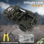 Piececool Willys Military SUV 3D Metal Model Kit
