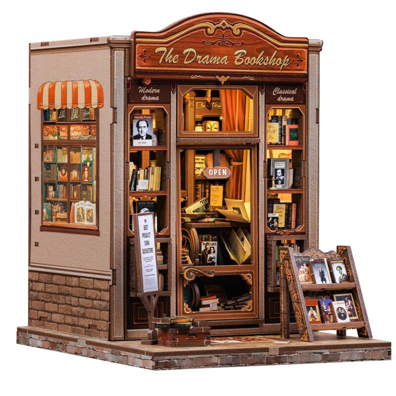Cutebee Drama Bookshop DIY Book Nook Kit Cutebee Drama Bookshop DIY Book Nook Kit