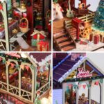 Ozjay Warm Christmas Lodge DIY Miniature House Kit