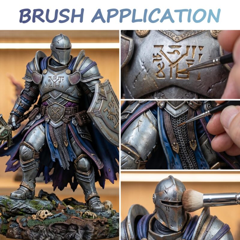 FansArriche Model Paint Set, 28 Colours with Brushes