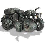 Piececool Motorcycle with Sidecar 3D Metal Model Kit