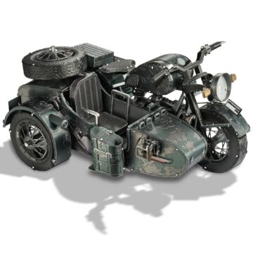 Piececool Motorcycle with Sidecar 3D Metal Model Kit