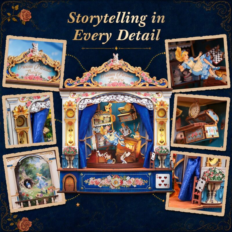 Cutebee Dream Parade Theatre 3D Wooden Puzzle with LED