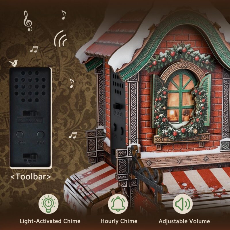 Woodbests Christmas Cuckoo Clock 3D Wooden Puzzle