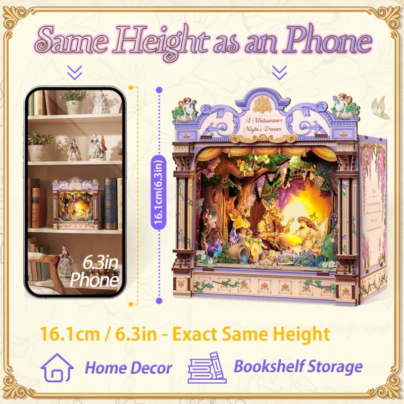 Cutebee A Midsummer Night's Dream DIY Miniature House Kit with LED