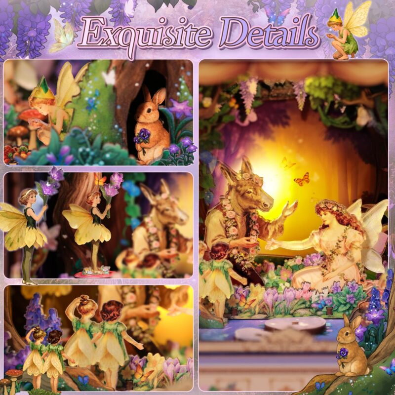 Cutebee A Midsummer Night's Dream DIY Miniature House Kit with LED