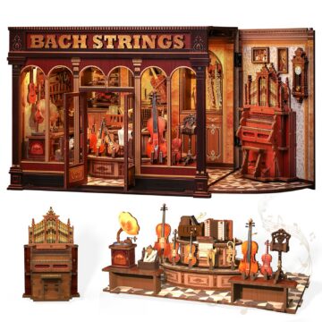 Cutebee Bach Strings DIY Book Nook Kit
