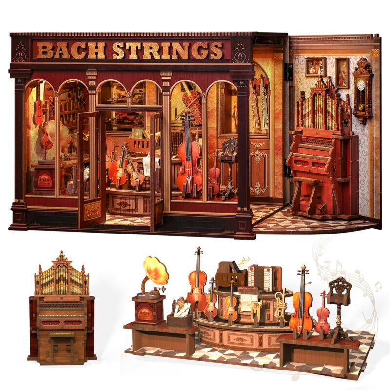 Cutebee Bach Strings DIY Book Nook Kit Cutebee Bach Strings DIY Book Nook Kit