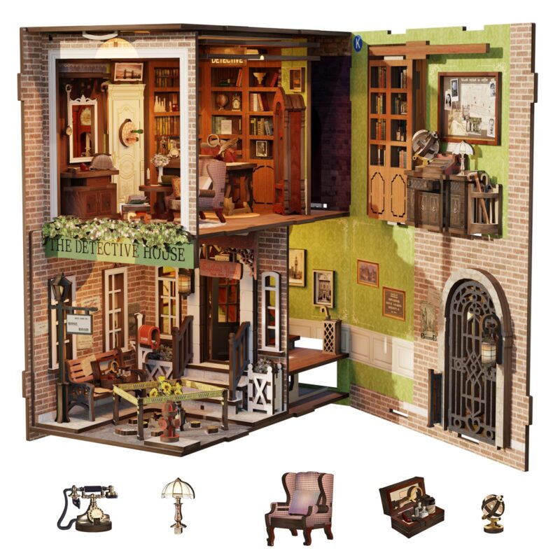 Cutebee Rose Detective Agency DIY Book Nook Kit