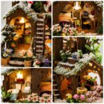 Rhzn Snow Tree House DIY Miniature House Kit