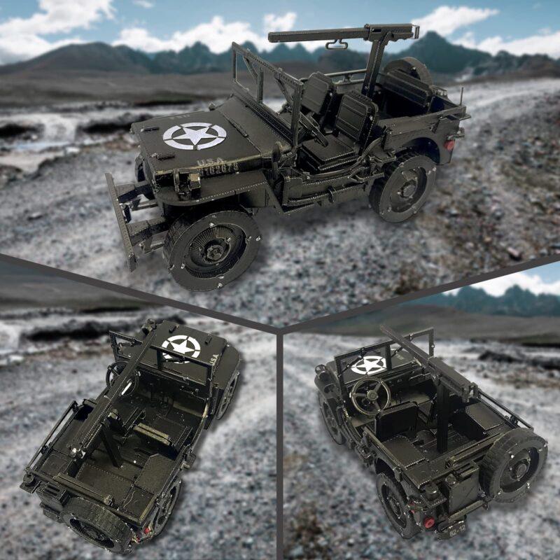 Piececool Willys Military SUV 3D Metal Model Kit