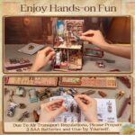Cutebee Marguerite Tailor Shop DIY Book Nook Kit with LED