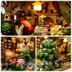 Rhzn Snow Tree House DIY Miniature House Kit