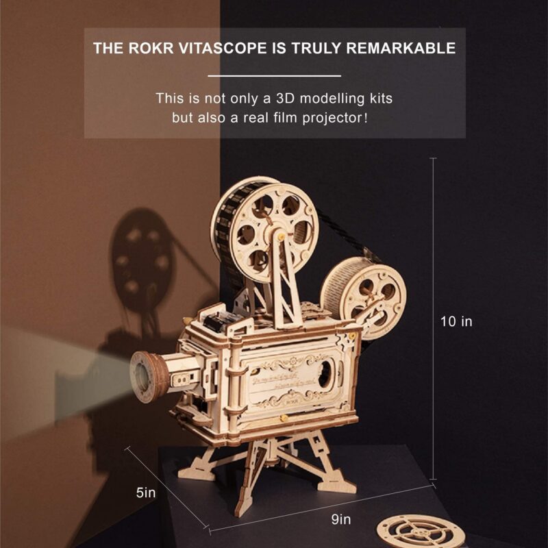 Rokr Vitascope 3D Wooden Movie Projector Puzzle — view 4