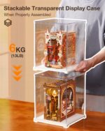 Rolife Acrylic Display Case with Door for Book Nooks