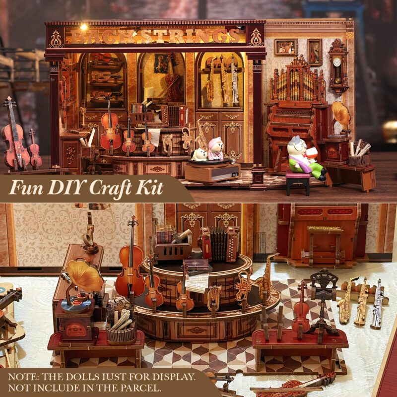 Cutebee Bach Strings DIY Book Nook Kit