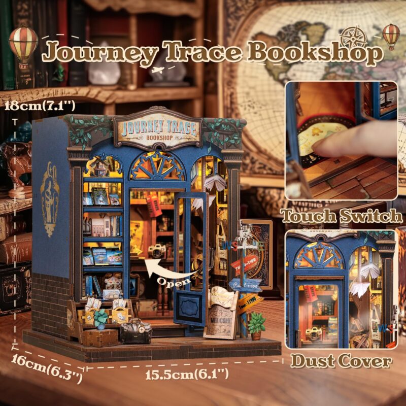 Cutebee Journey Trace Bookshop DIY Book Nook Kit